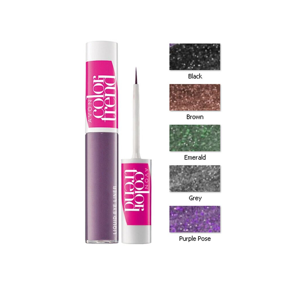 (Purple Pose) Avon COLOR TREND Liquid Eyeliner - 2 Colours