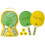 Donic-Schildkrot multi-colored ping pong set 1