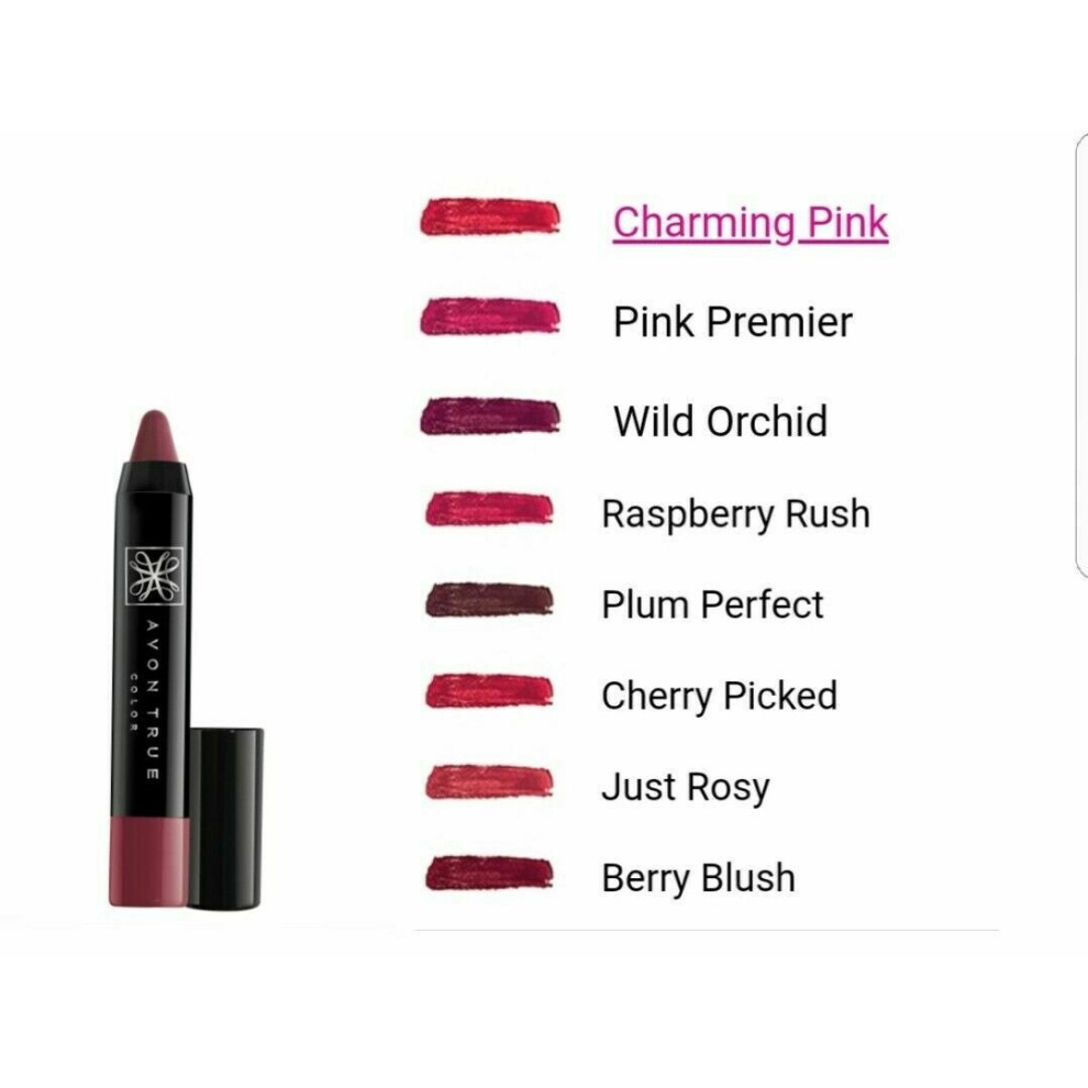 (Raspberry Rush) Avon True Colour Lip Crayon Lipstick 4 Shades