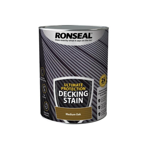 Ronseal Ronseal Ultimate Protection Decking Stain Medium Oak 5 litre 39115