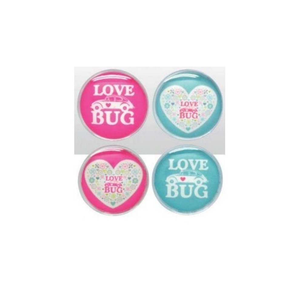 VW Beetle Love Bug Fridge Magnet Volkswagen Gift Set Of 4 Present Gift