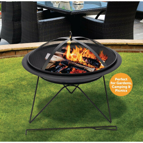 Portable Fire Pit Round BBQ Garden Heater Camping Barbecue , Best