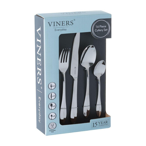 Viners Viners Everyday Breeze Cutlery Gift Set 16PC For Home Kitchen 2