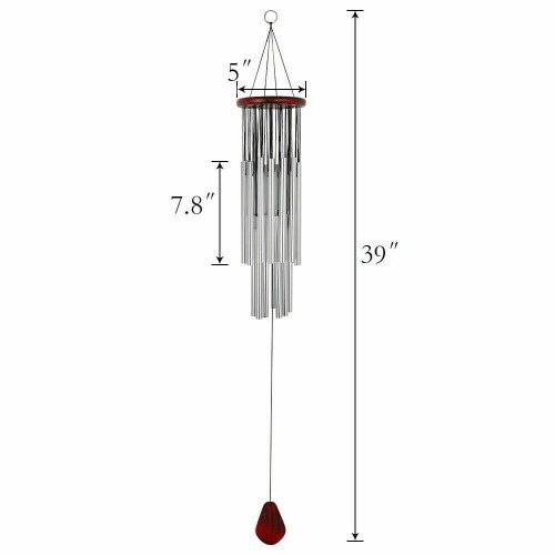 Ranpo Μεγάλες 27 σωλήνες Wind Chimes Εξωτερικός κήπος Home Decor Deep Tone Chapel Bells Hanging Ornament Windchime 1