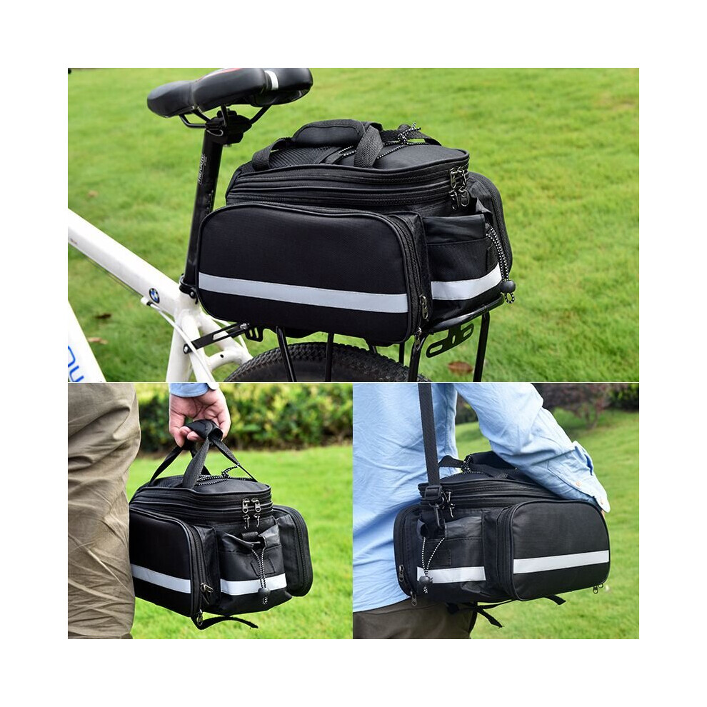 Bike Bicycle Seat Rear Bag Waterproof Pannier Pack