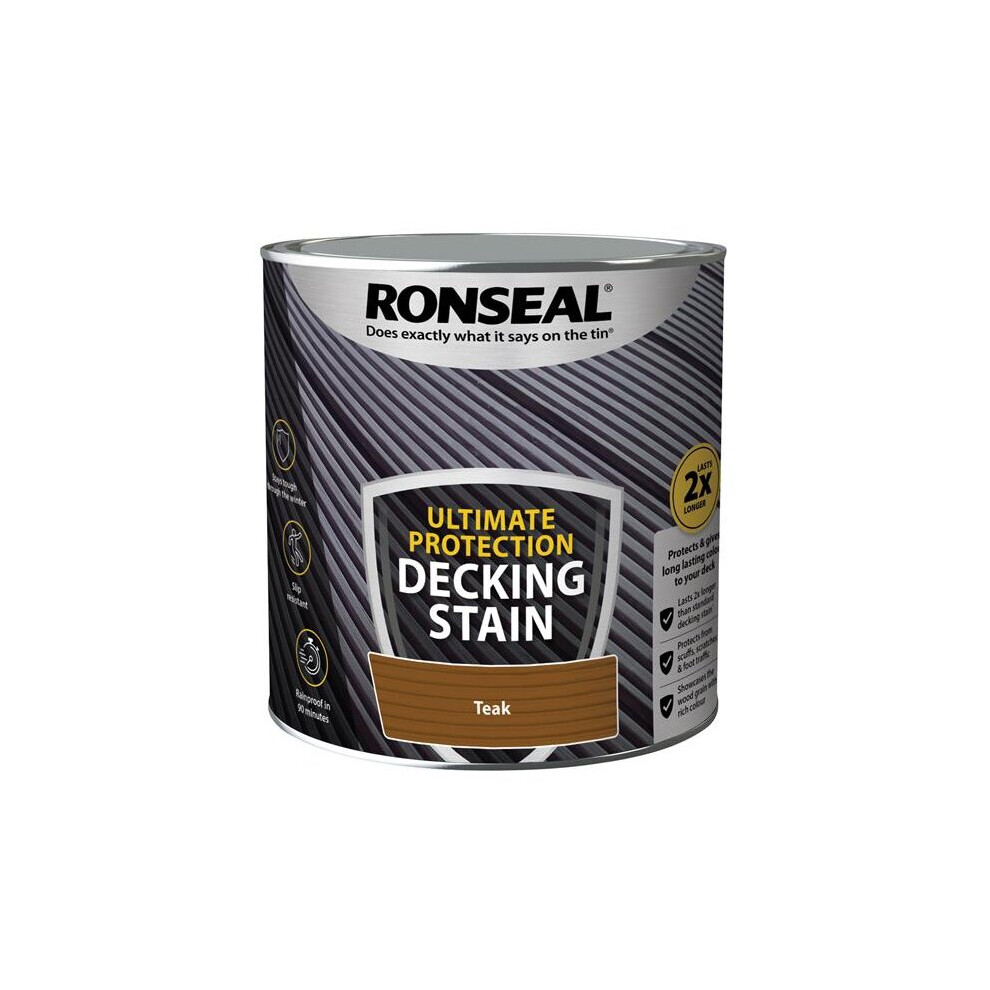 Ronseal Ultimate Protection Decking Stain Rich Teak 2.5 litre 39119