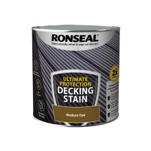 Ronseal Ultimate Protection Decking Stain Medium Oak 2.5 litre 39114