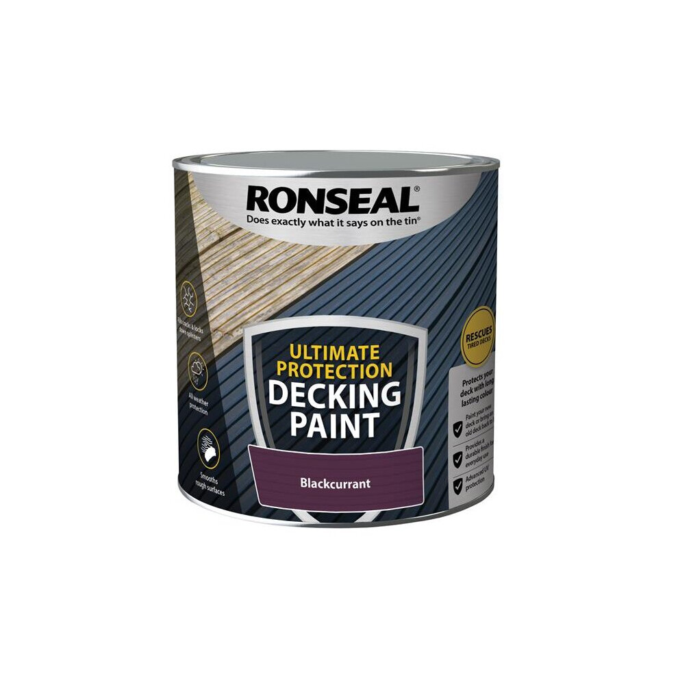 Ronseal Ultimate Protection Decking Paint Blackcurrant 2.5 litre 39097