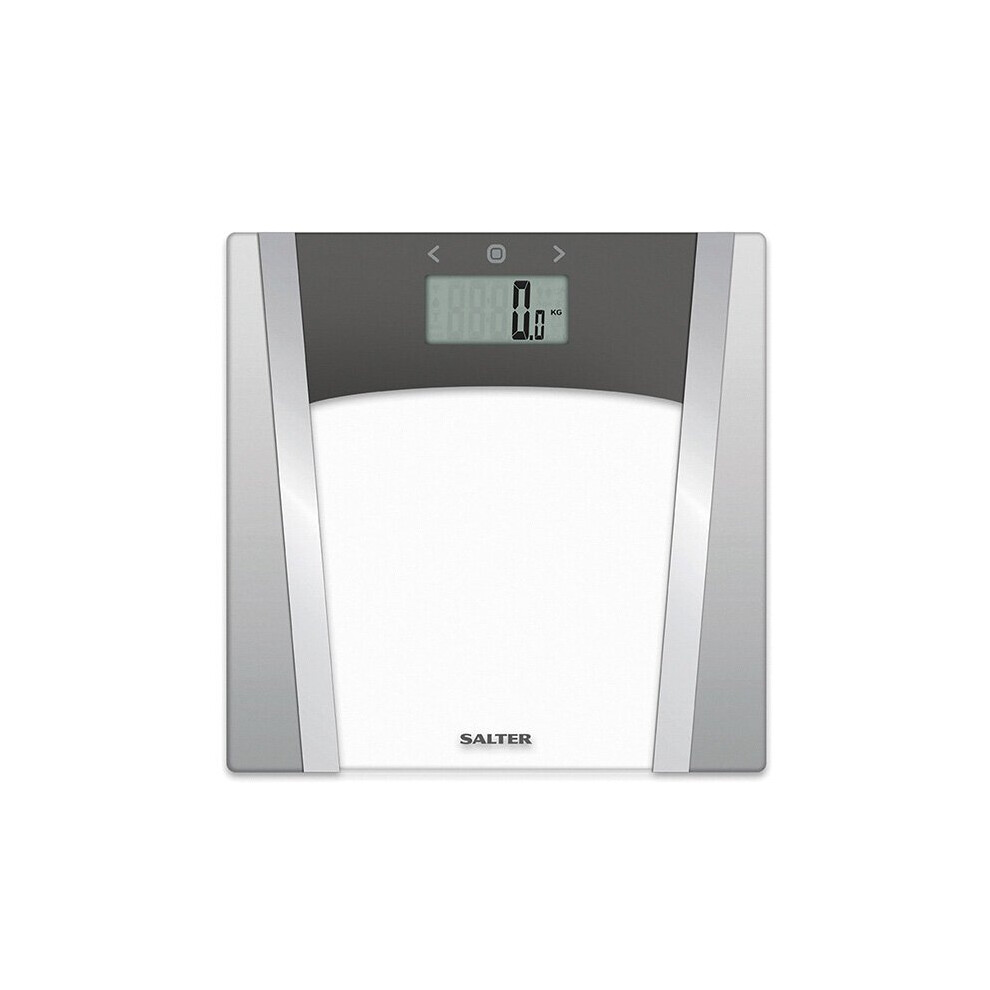 Salter Glass Analyser Bathroom Scales Large Display 9127SVSV3R