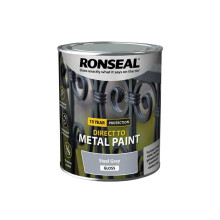 Ronseal Direct to Metal Paint Steel Grey Gloss 750ml 39204