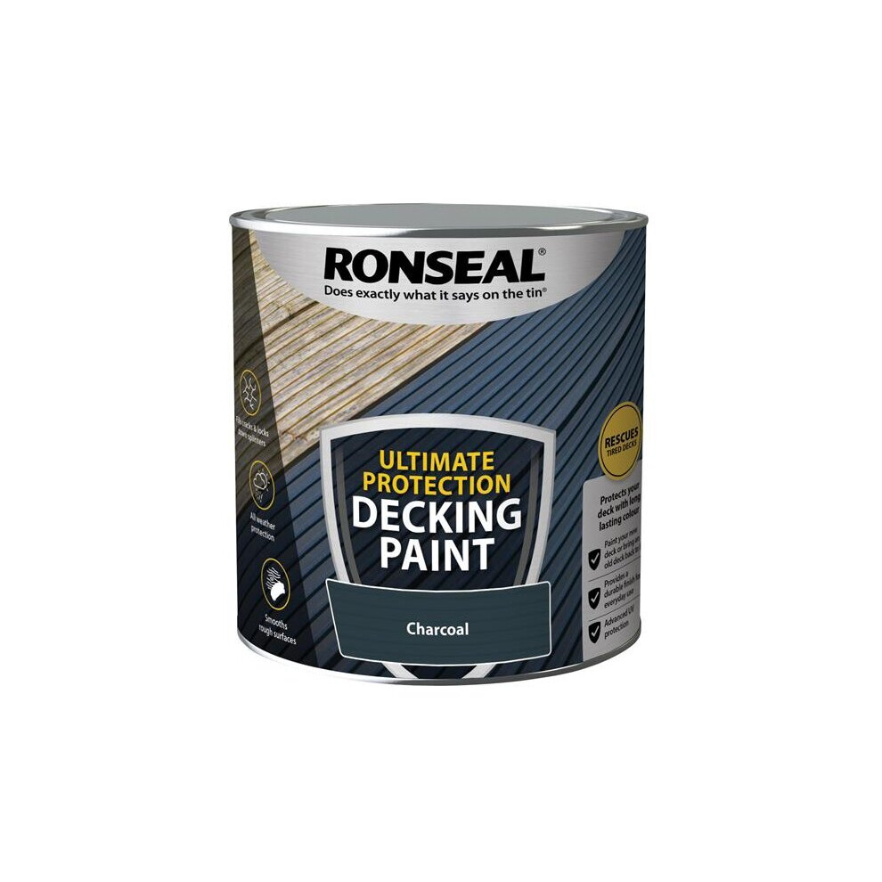 Ronseal Ultimate Protection Decking Paint Charcoal 2.5 litre 39143