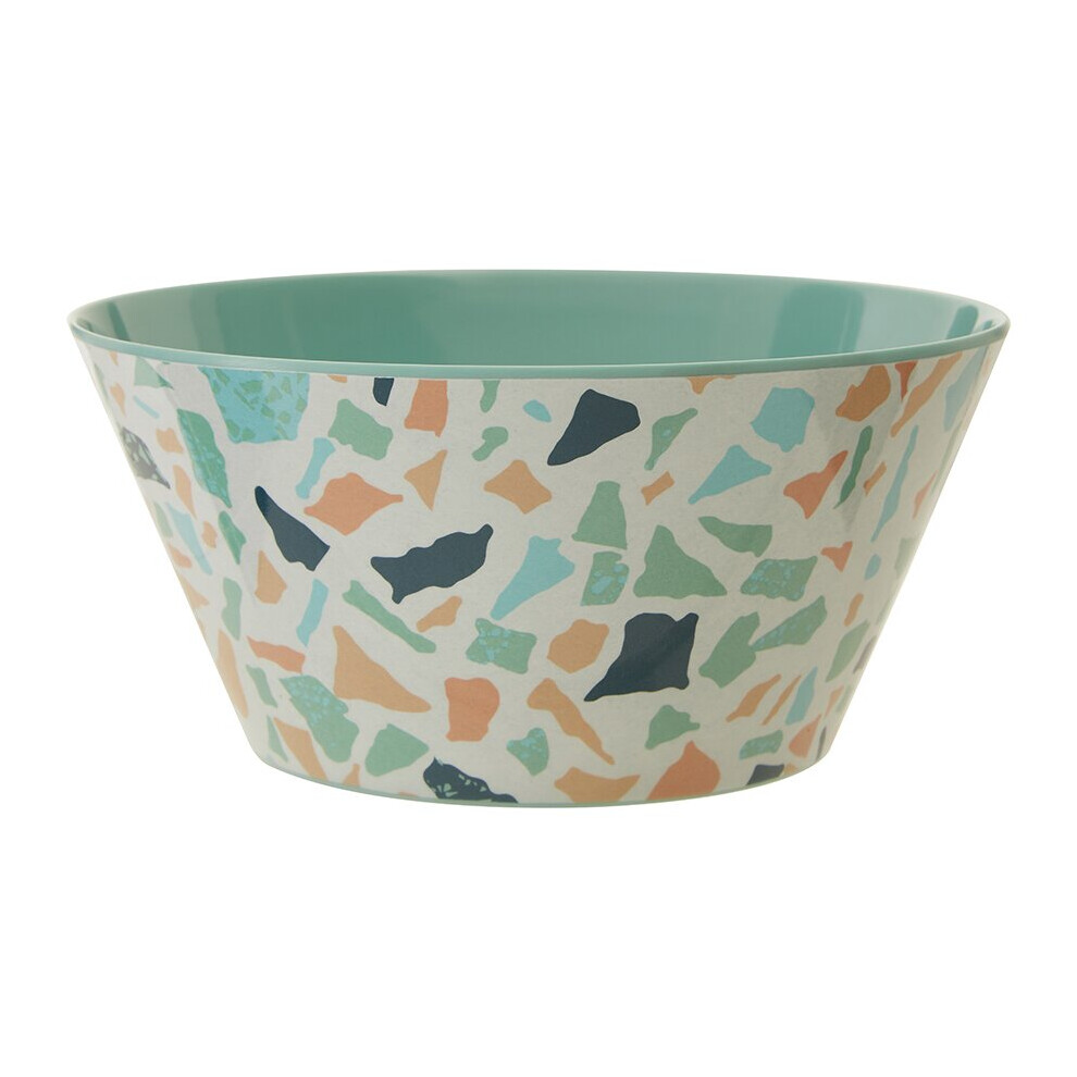 Premier Housewares Assorted Terrazzo Bowl, Durably Constructed Round Bowl, Versatile Patterned Bowl, Sturdy Picnic Bowl