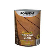 Ronseal Quick Drying Decking Stain Country Oak 5 litre 39084