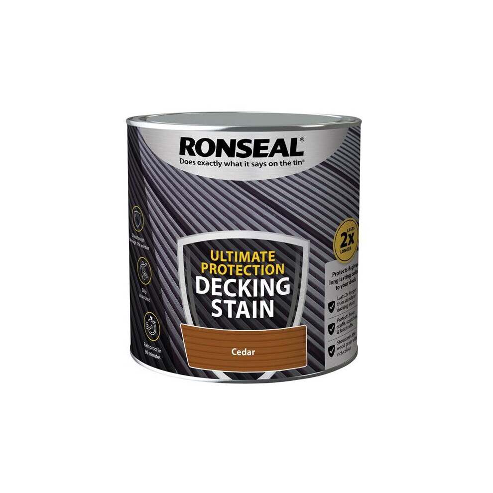 Ronseal Ultimate Protection Decking Stain Cedar 2.5 litre 39106