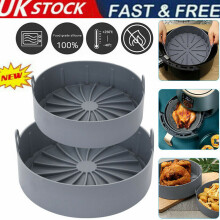 (7.5in) Multifunctional Air Fryer Silicone Pot Air Fryers Oven Accessories Baking Tray