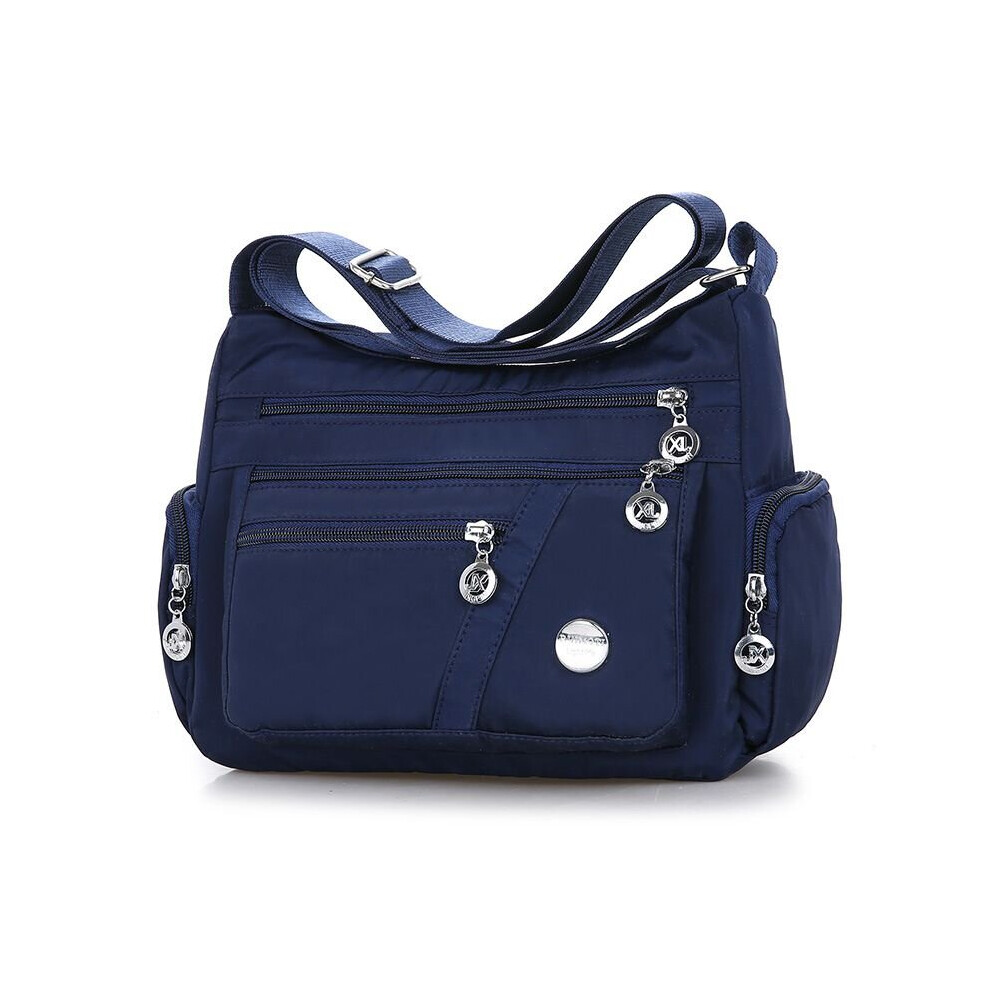 (DarkBlue) Women Waterproof Tote Messenger Handbag Shoulder Bag