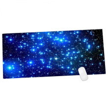 (Blue, M) Galaxy Anti-slip Gaming Large Mouse PC Laptop Mat