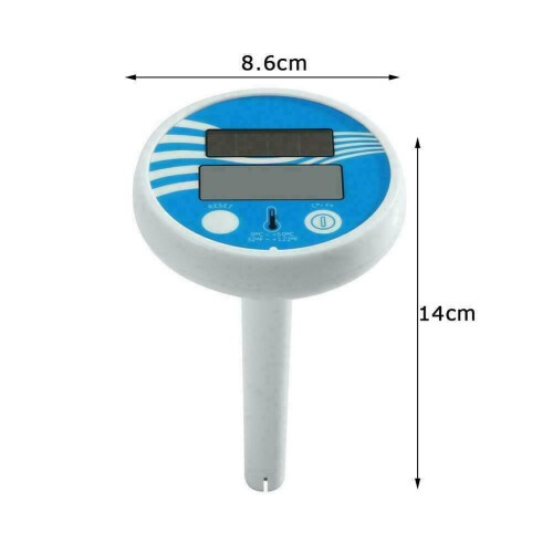 Ranpo Solar Wireless Floating Pool Thermometer with Digital LCD Display, C/F, Rope Included, 9.33144E+12 1