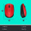 Logitech Logitech M170 Wireless Mouse - Red 5