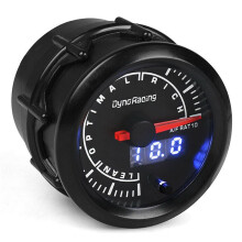 2" 52mm Digital Pointer 7 Color LED Narrowband Car Air Fuel Ratio Gauge Meter for 4/6/8 Cylinder Engine 12V Gasoline Cars Vehicles