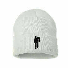 (White) Billie Eilish Beanie Blohsh Knit Hat Stretchy Cap