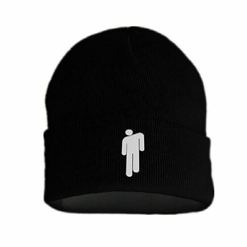 (Black) Billie Eilish Beanie Blohsh Knit Hat Stretchy Cap