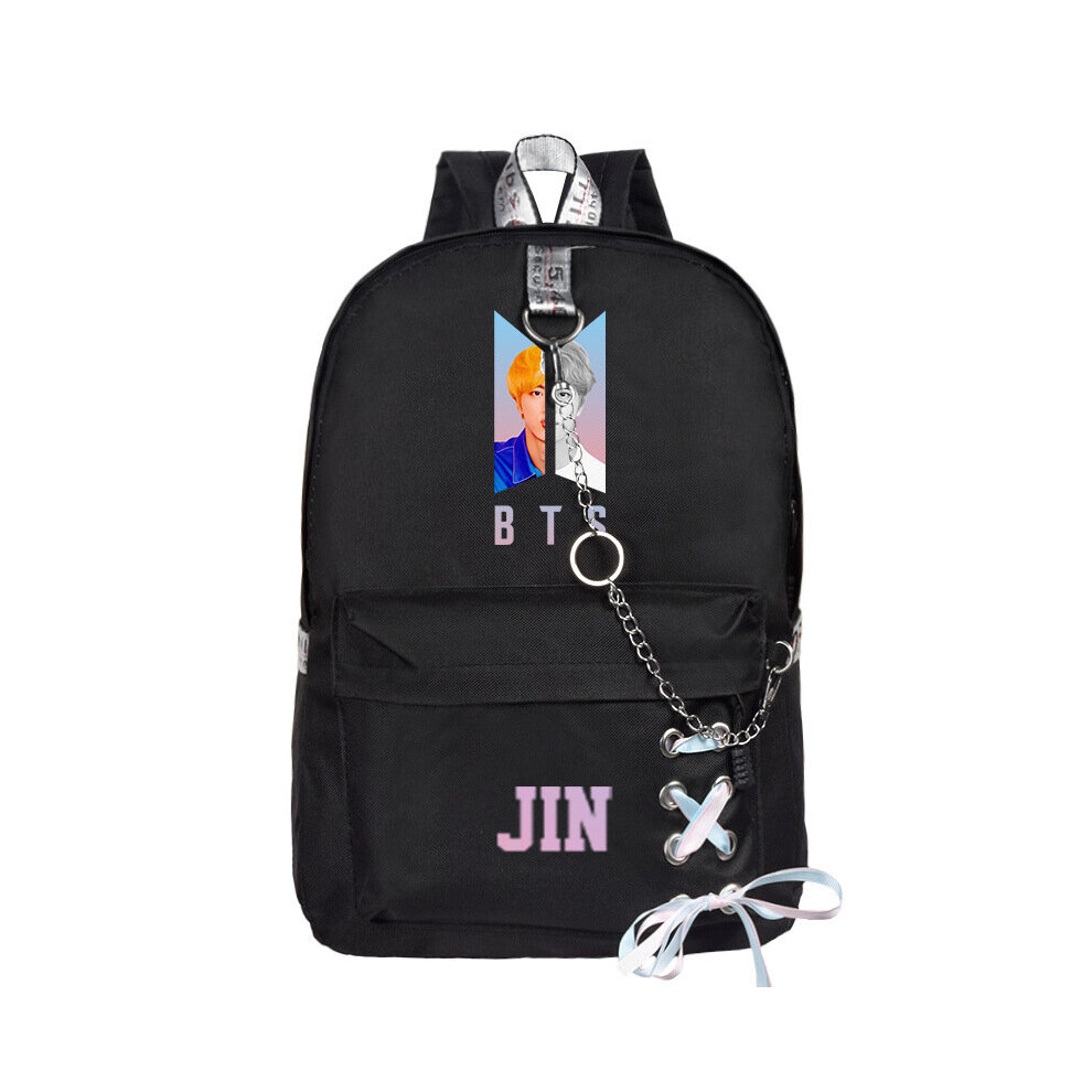 (JIN) BTS Backpack School Bookbag Student Travel Rucksack