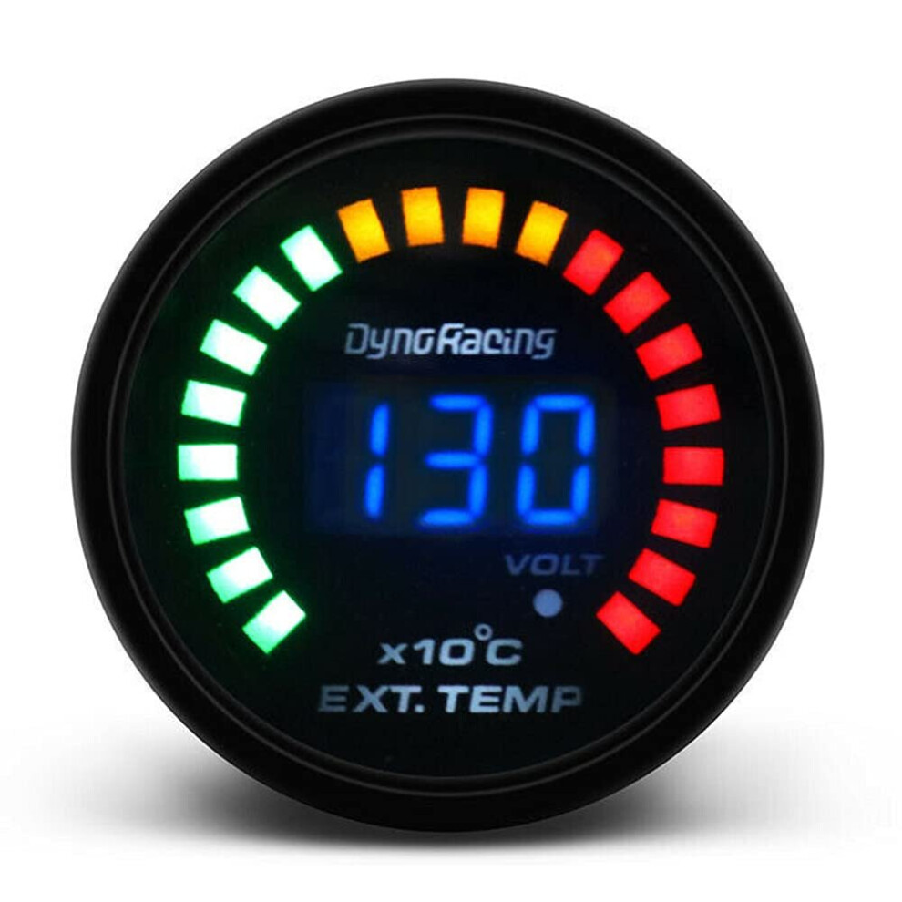 2'' 52Mm Led Digital Analog Exhaust Gas Temperature Temp Gauge Egt Smoke Lens For 4/6/8 Cylinder Engine 12V Gasoline Cars Vehicles 791974311239