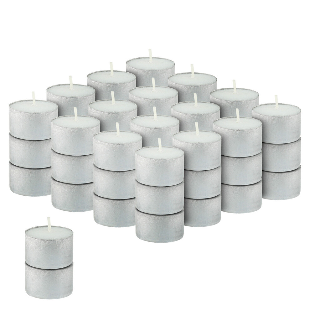 50 Starlytes Unscented White 8 Hour Burn Tealights