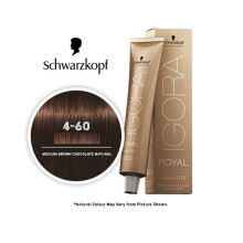 (1pks) Schwarzkopf Igora Royal 4-60 Medium Brown Chocolate Natural Permanent Color