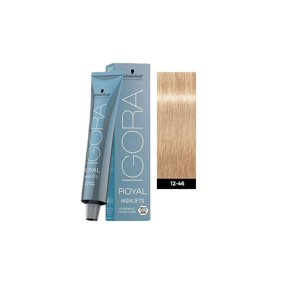 (1pks) Schwarzkopf Igora Royal 12-46 Special Blonde Beige Chocolate Permanent Color