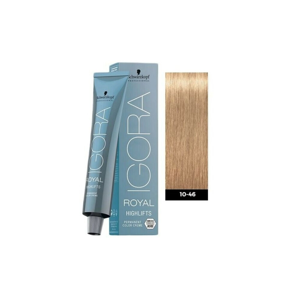 (1pks) Schwarzkopf Igora Royal 10-46 Ultra Blonde Beige Chocolate Permanent Color