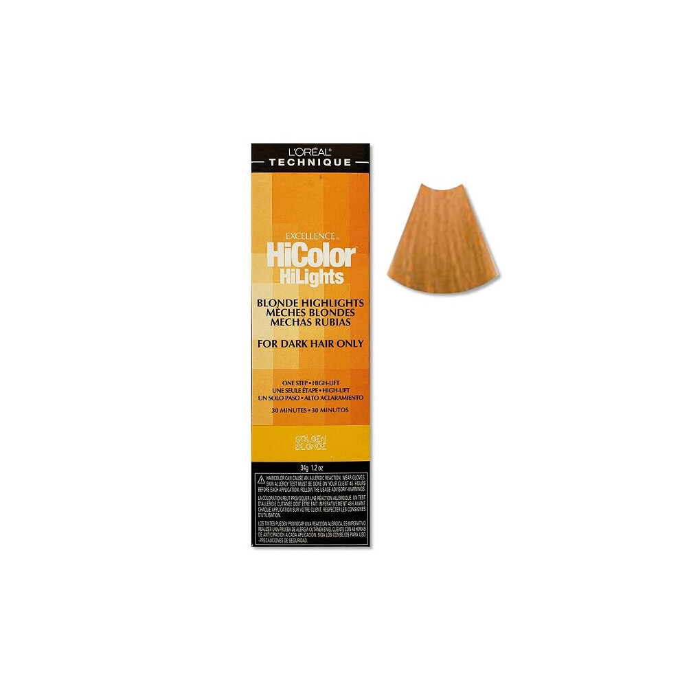 (Golden Blonde) L'Oreal Excellence HiColor Golden Blonde BLONDE HiLights For Dark Hair Only