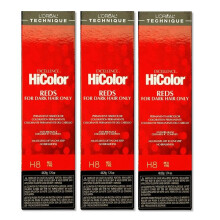 (H8 - (3pks)) H8 Red Fire L'Oreal Excellence HiColor REDS For Dark Hair Only