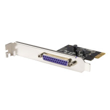 PCI Express to Parallel DB25 Adapter Card - Desktop Expansion LPT Controller for Printers, Scanners & Plotters - SPP/ECP - Standard/Low Profile