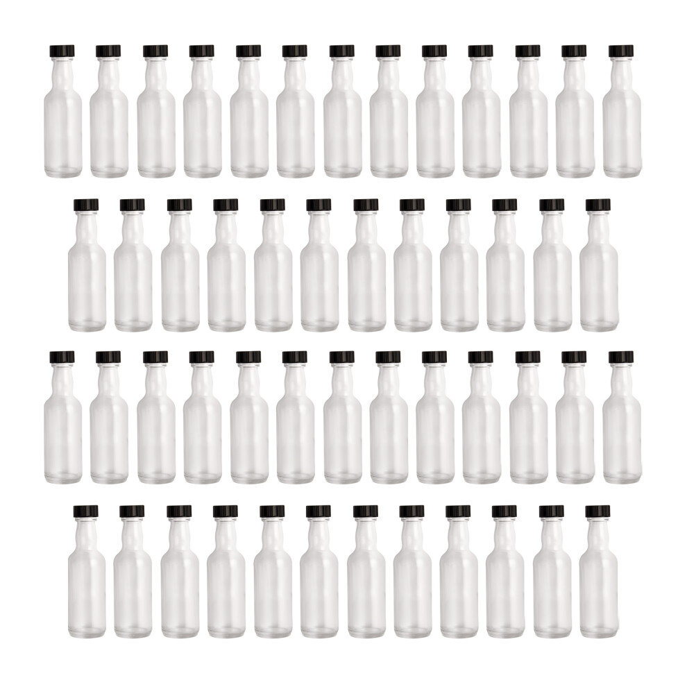 Miniature Glass Spirit Bottle with Screw Top Pack of 50 Wedding Favours Pukkr