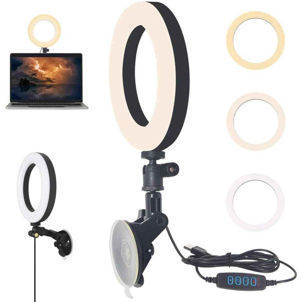 Ymcrlux Webcam Ing For Zoom Calls, Virtual Meeting, Video Conferencing, Usb Led Ring For Laptop, Computer Monitor, Desk, Wall And Light 814527884469