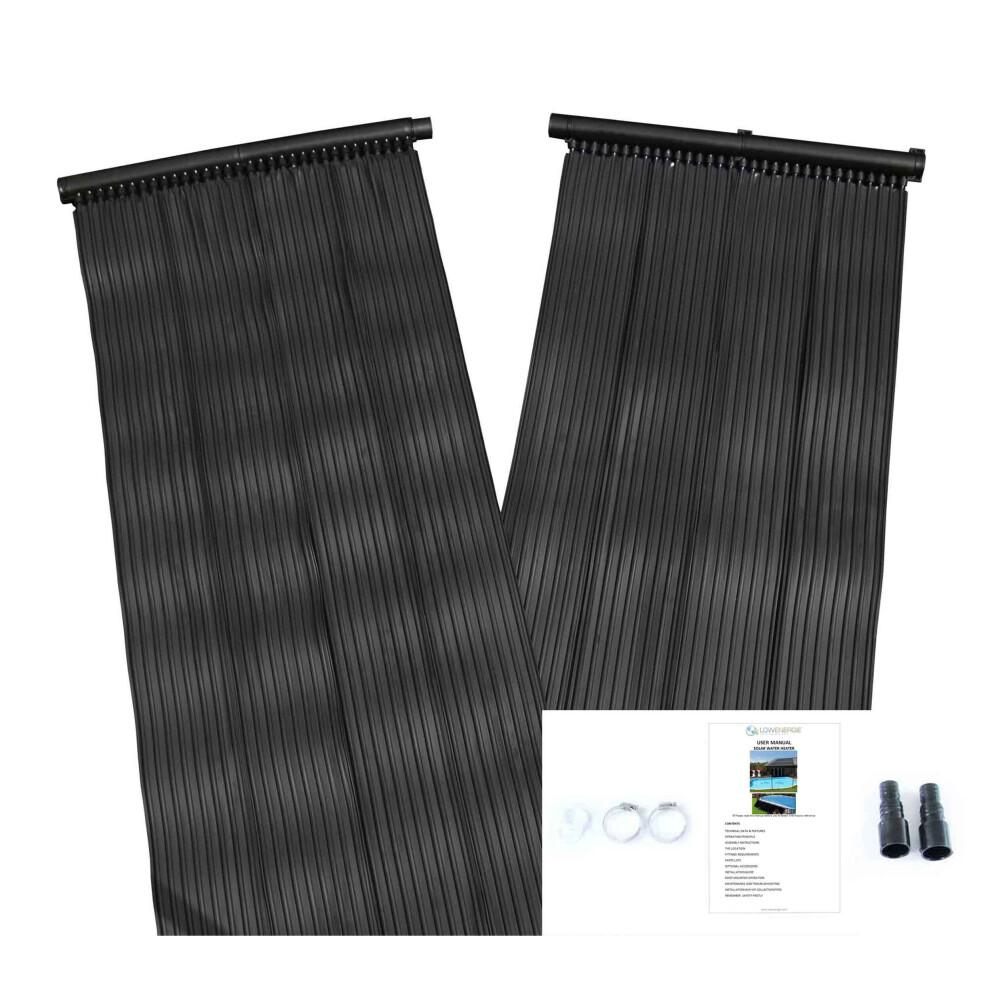 (1) Kids Paddling Swimming Pool Solar Mat Free Hot Water Heater Total Kit Sun Energy 0.66m x 6.05m