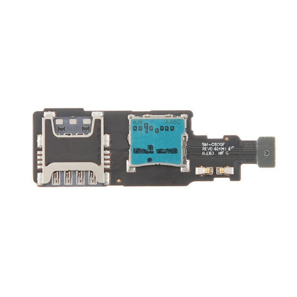 Pack Of 5 Sim Card Reader / Memory Card Reader Flexes For Samsung Galaxy S5 Mini G800f 7437135670632