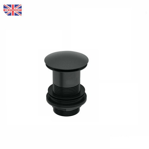Black Basin Sink Bottle Trap & Unslotted Clicker Basin Waste 2