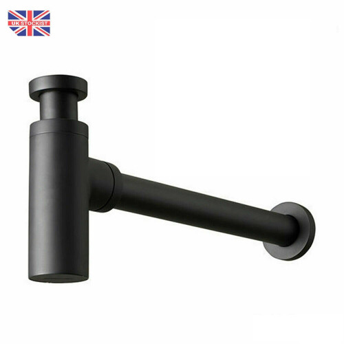Black Basin Sink Bottle Trap & Unslotted Clicker Basin Waste 1