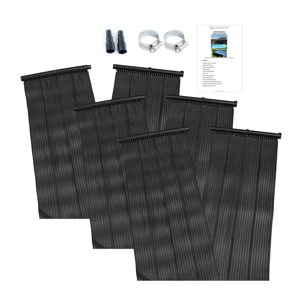 (3) Kids Paddling Swimming Pool Solar Mat Free Hot Water Heater Total Kit Sun Energy 0.66m x 6.05m