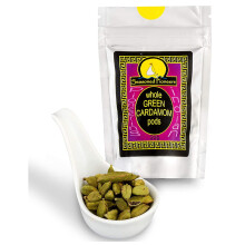 Seasoned Pioneers Indian Whole Green Cardamon Pods Resealable Pouch