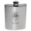 Monteith Family Crest 6oz Polished Pewter Kidney Flask 1