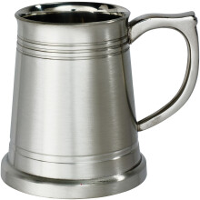 Pewter Extra Heavy Satin Finish Christening Mug Tankard Quarter Pint