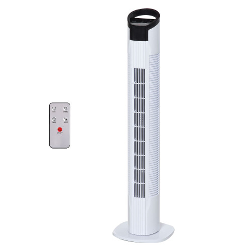 Homcom HOMCOM 31'' 3-Speed LED Tower Fan With Remote Controller