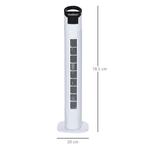 Homcom HOMCOM 31'' 3-Speed LED Tower Fan With Remote Controller 1