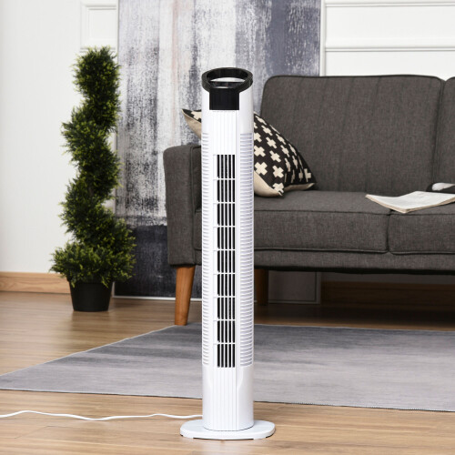 Homcom HOMCOM 31'' 3-Speed LED Tower Fan With Remote Controller 2