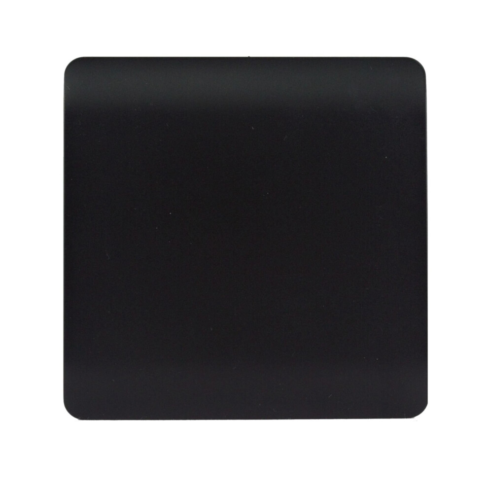 B&Q - Matt Black Single Blanking Plate - Image 3