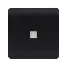 Trendi Modern Tactile RJ56 Cat 5e&Cat 6 Ethernet Socket Matt Black
